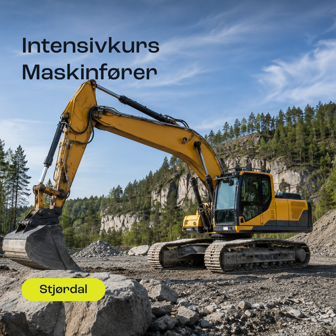 Maskinførerkurs M2 + M4 – Intensivkurs Stjørdal